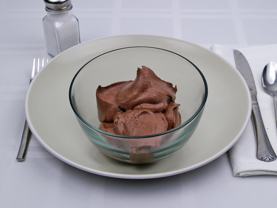 Calories in 1.25 cup(s) of Chocolate Mousse