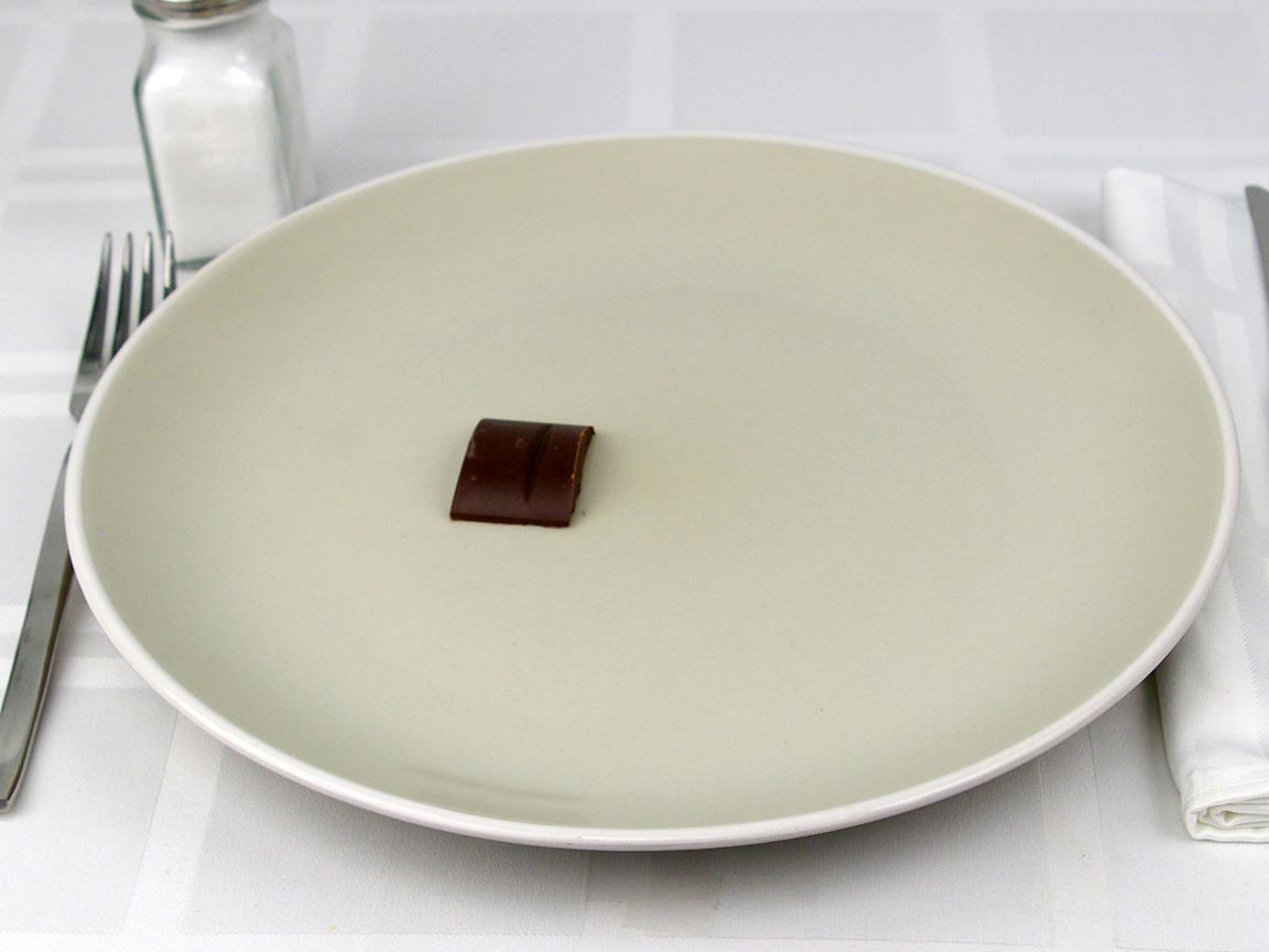 Calories in 0.25 bar(s) of Chocolate Bar - Sugar Free