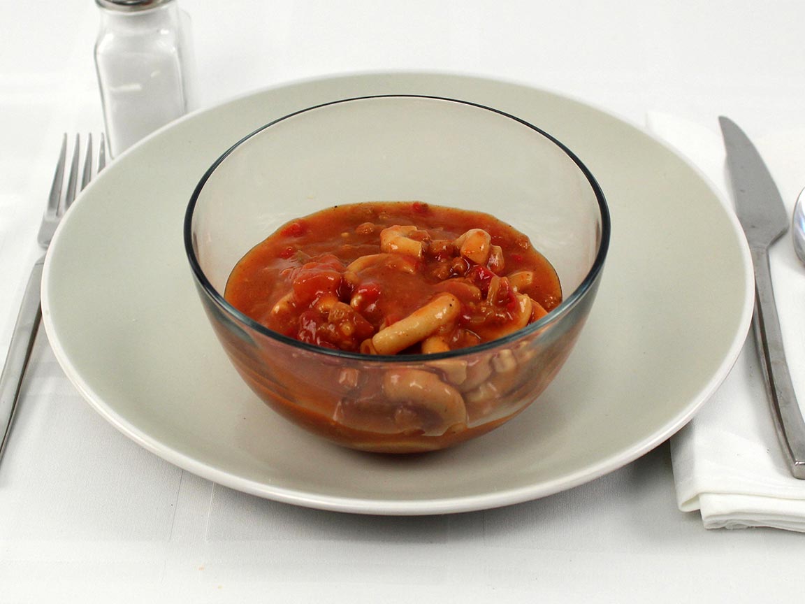 Calories in 1.5 cup(s) of Chunky Chili Mac Soup