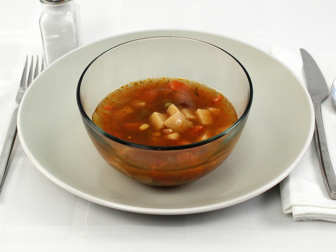 Calories in 1.25 cup(s) of Chunky Vegetable Beef Soup