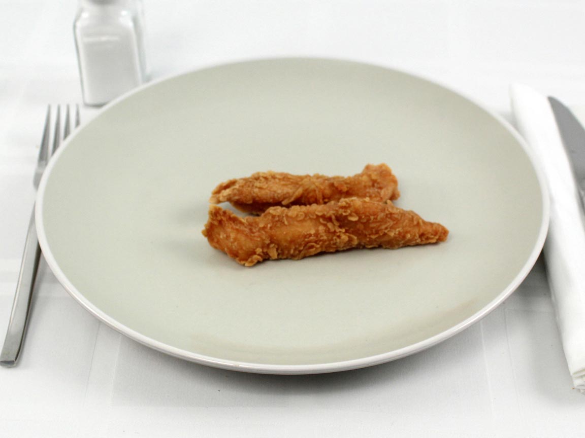 Calories in 2 piece(s) of Church's Chicken strip
