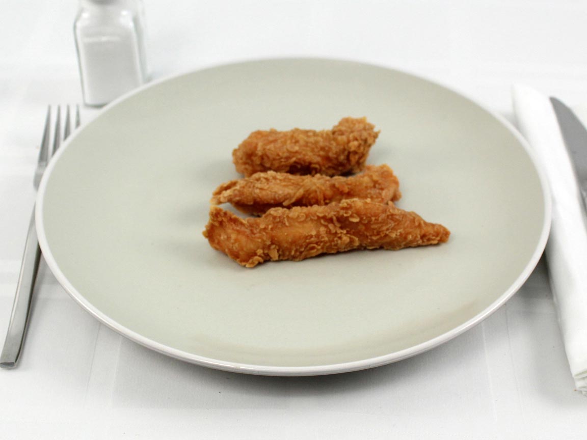 Calories in 3 piece(s) of Church's Chicken strip