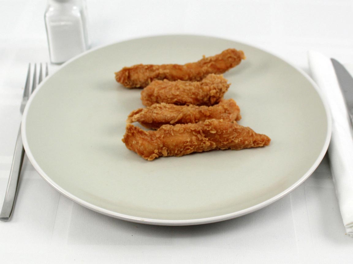 Calories in 4 piece(s) of Church's Chicken strip