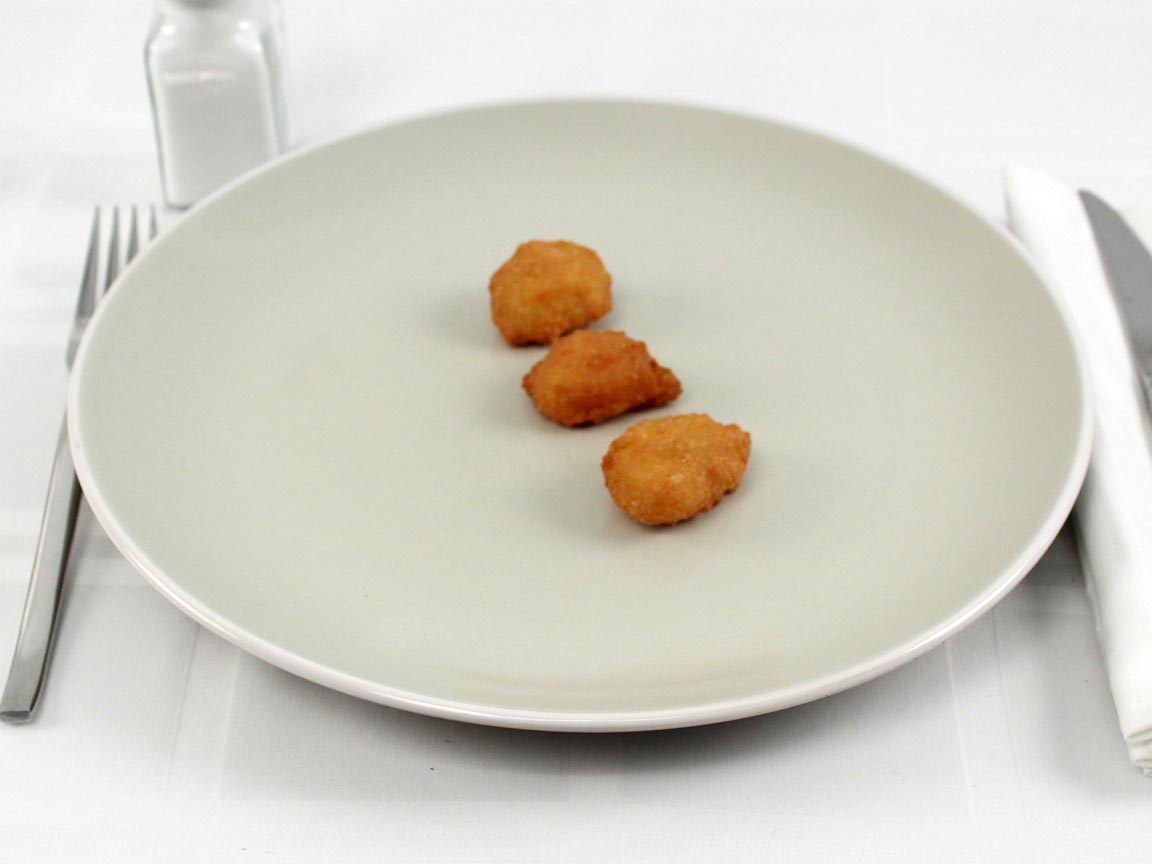 Calories in 3 piece(s) of Church's Sweet Corn Nuggets