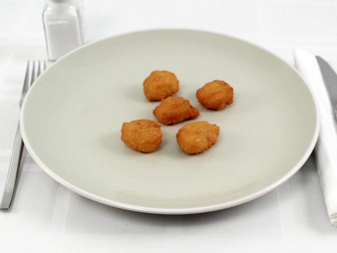 Calories in 5 piece(s) of Church's Sweet Corn Nuggets