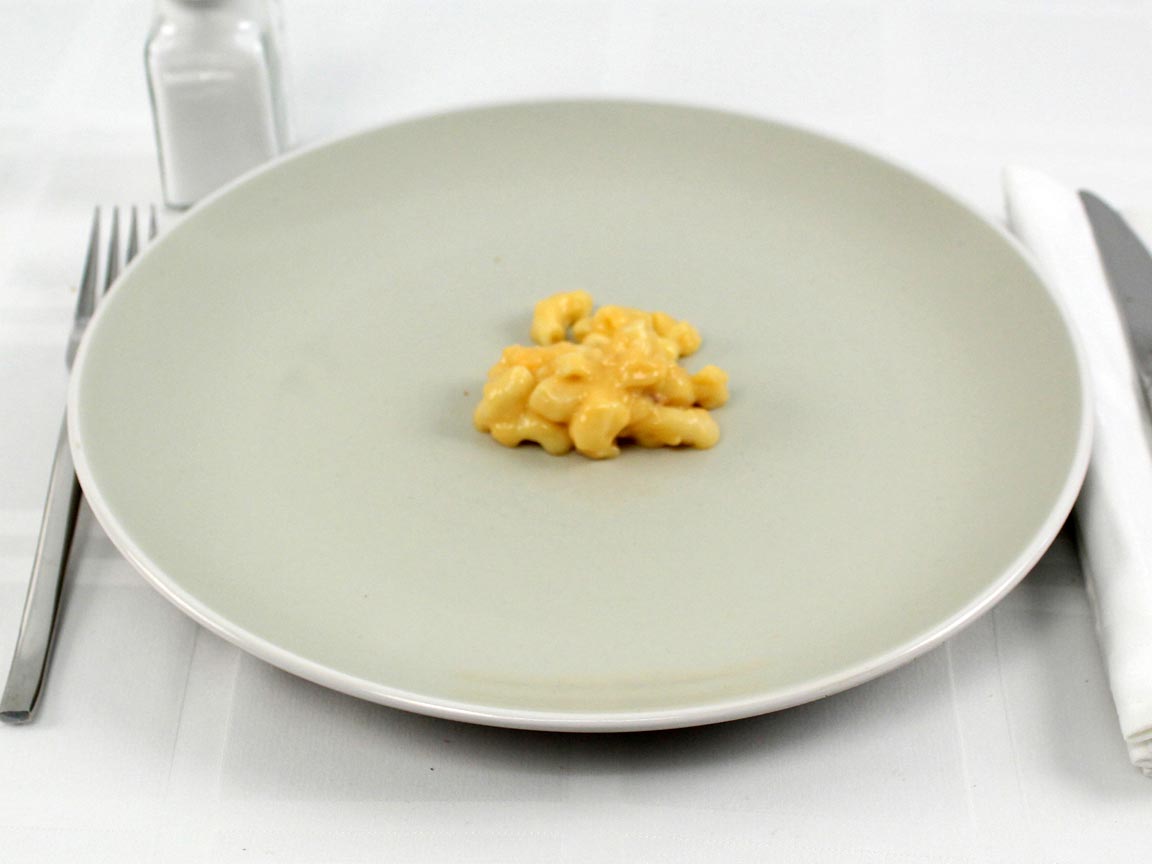 Calories in 0.26 small(s) of Church's Macaroni & Cheese 