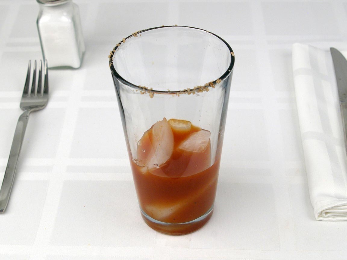 Calories in 62 grams of Bloody Mary Cocktail