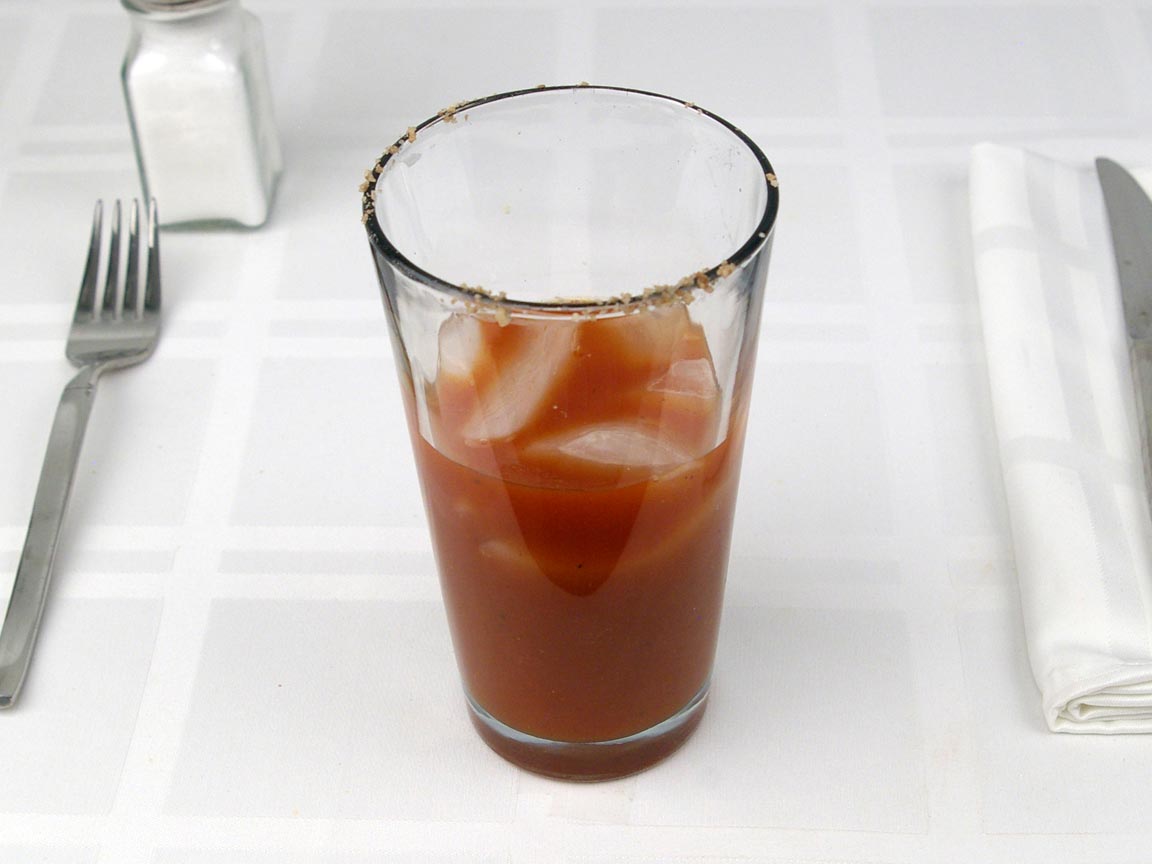 Calories in 186 grams of Bloody Mary Cocktail