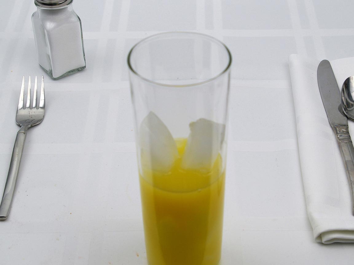 Calories in 3 fl. oz(s) of Fuzzy Navel - OJ and Peach Schnapps -Equal Amounts