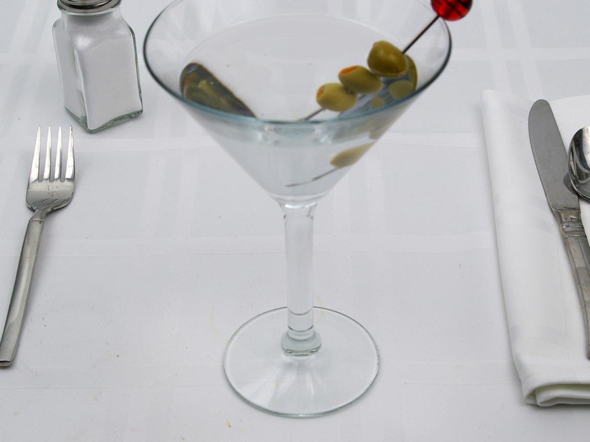 Calories in 5 fl. oz(s) of Gin Martini