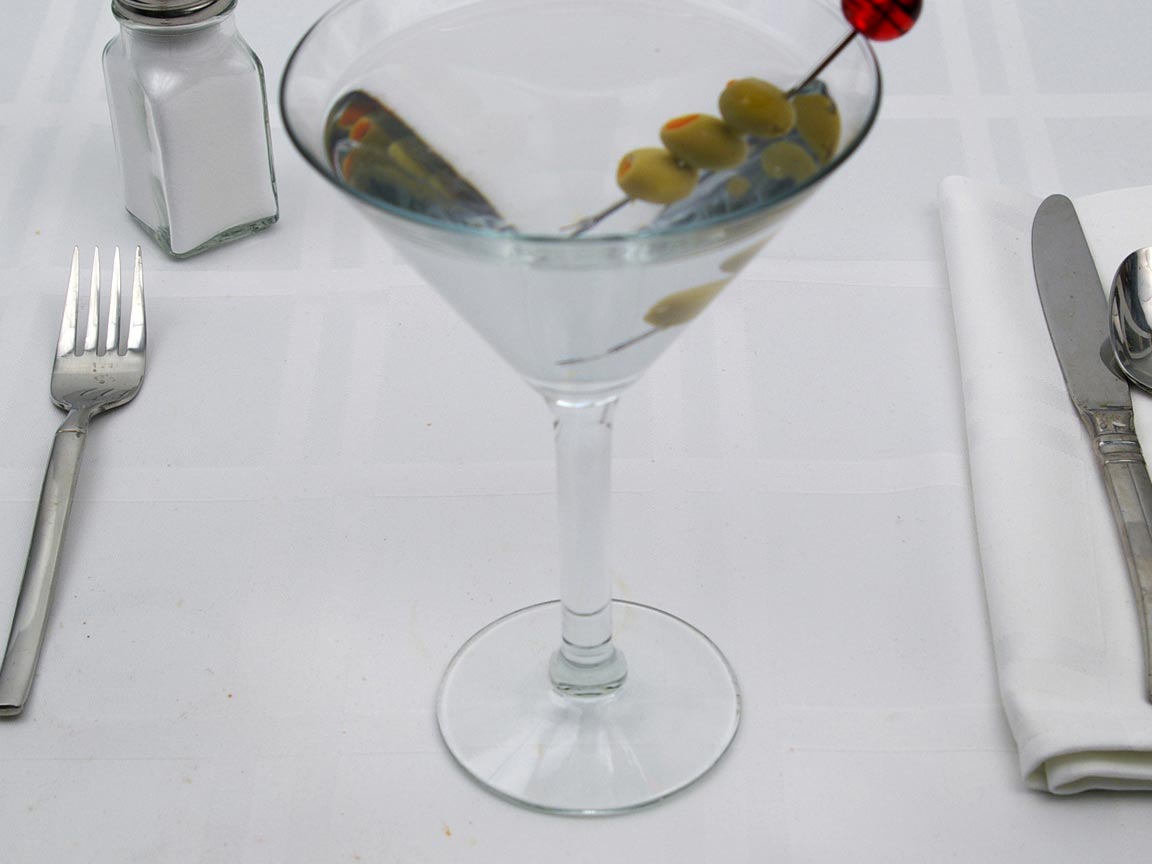 Calories in 7 fl. oz(s) of Gin Martini