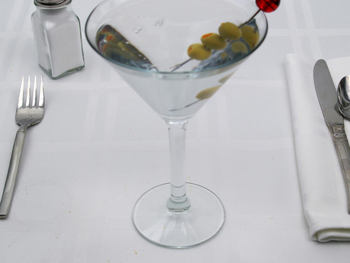 Calories in 8 fl. oz(s) of Gin Martini
