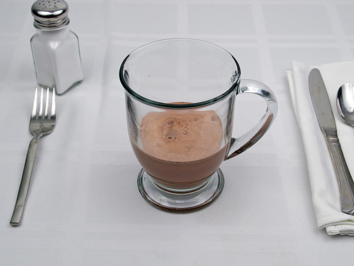 Calories in 1.67 tbsp(s) of Cocoa (Hot Chocolate) -  1% Milk