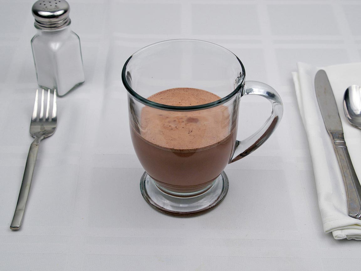 Calories in 2.67 tbsp(s) of Cocoa (Hot Chocolate) -  1% Milk