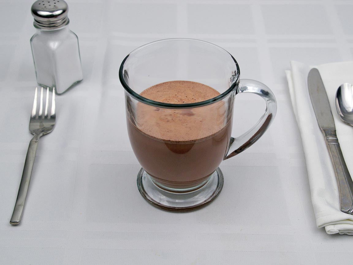 Calories in 9 fl oz(s) of Cocoa (Hot Chocolate) -  Non Fat Milk