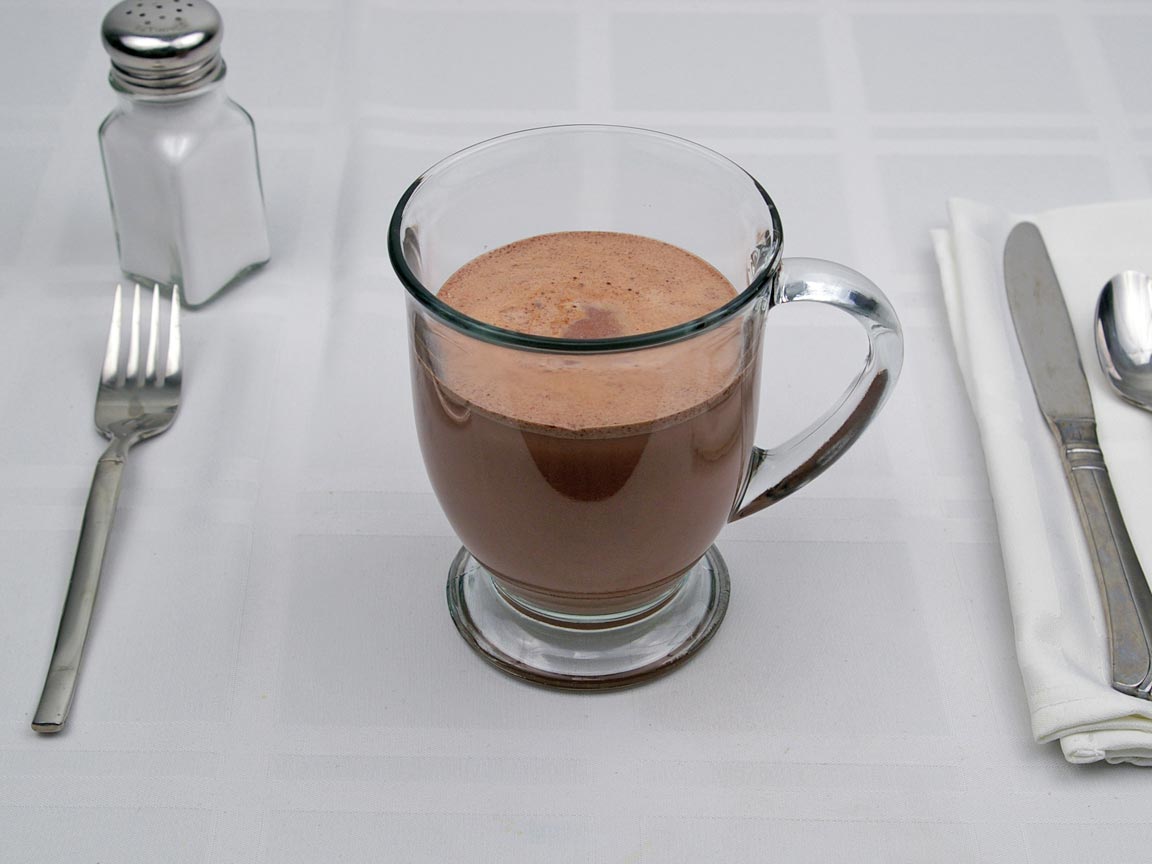 Calories in 3.67 tbsp(s) of Cocoa (Hot Chocolate) -  1% Milk
