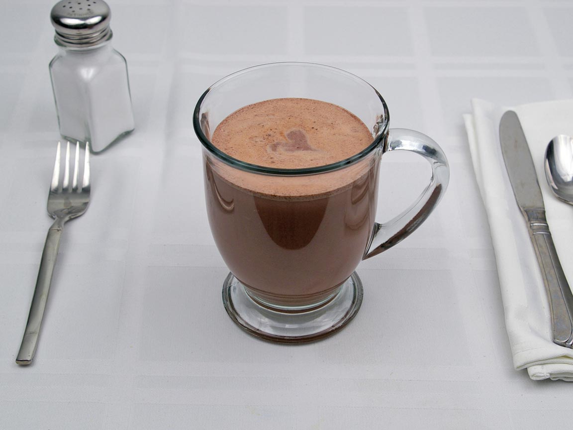 Calories in 4.33 tbsp(s) of Cocoa (Hot Chocolate) -  1% Milk