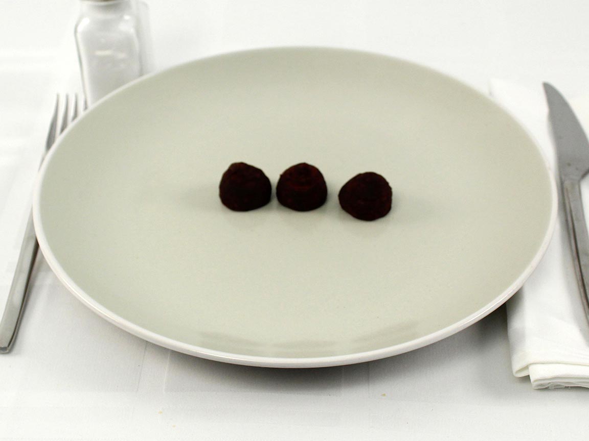 Calories in 3 piece(s) of Cocoa Dusted Truffles