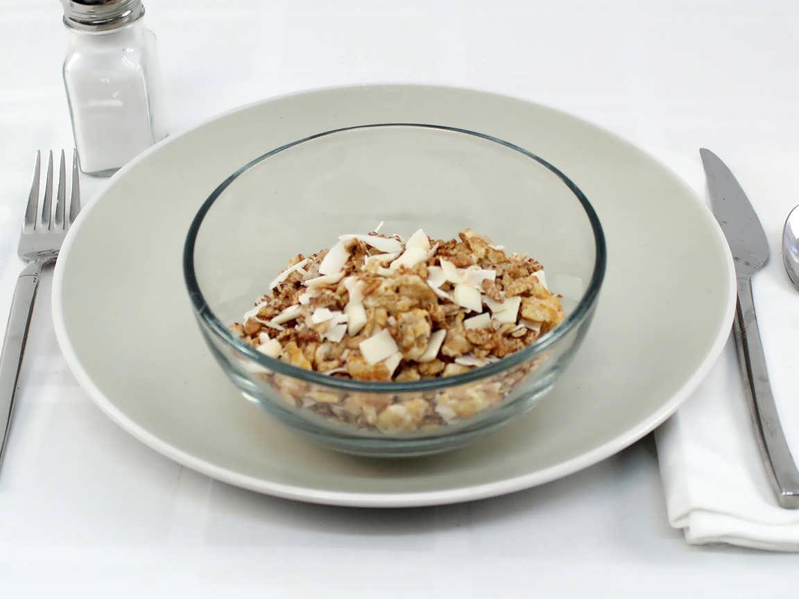 Calories in 1.25 cup(s) of Coconut Crunch Cereal Digestive Wellness