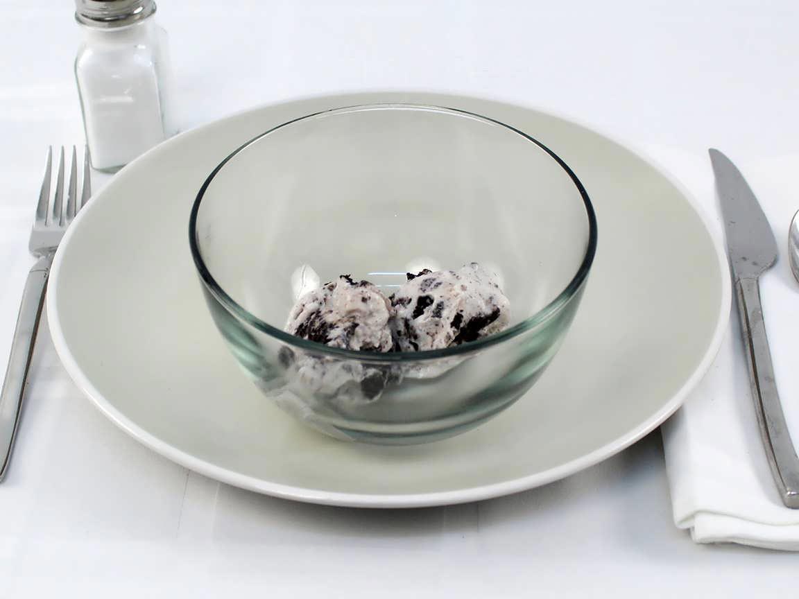 Calories in 80 grams of Oreo Cookies & Cream Ice Cream