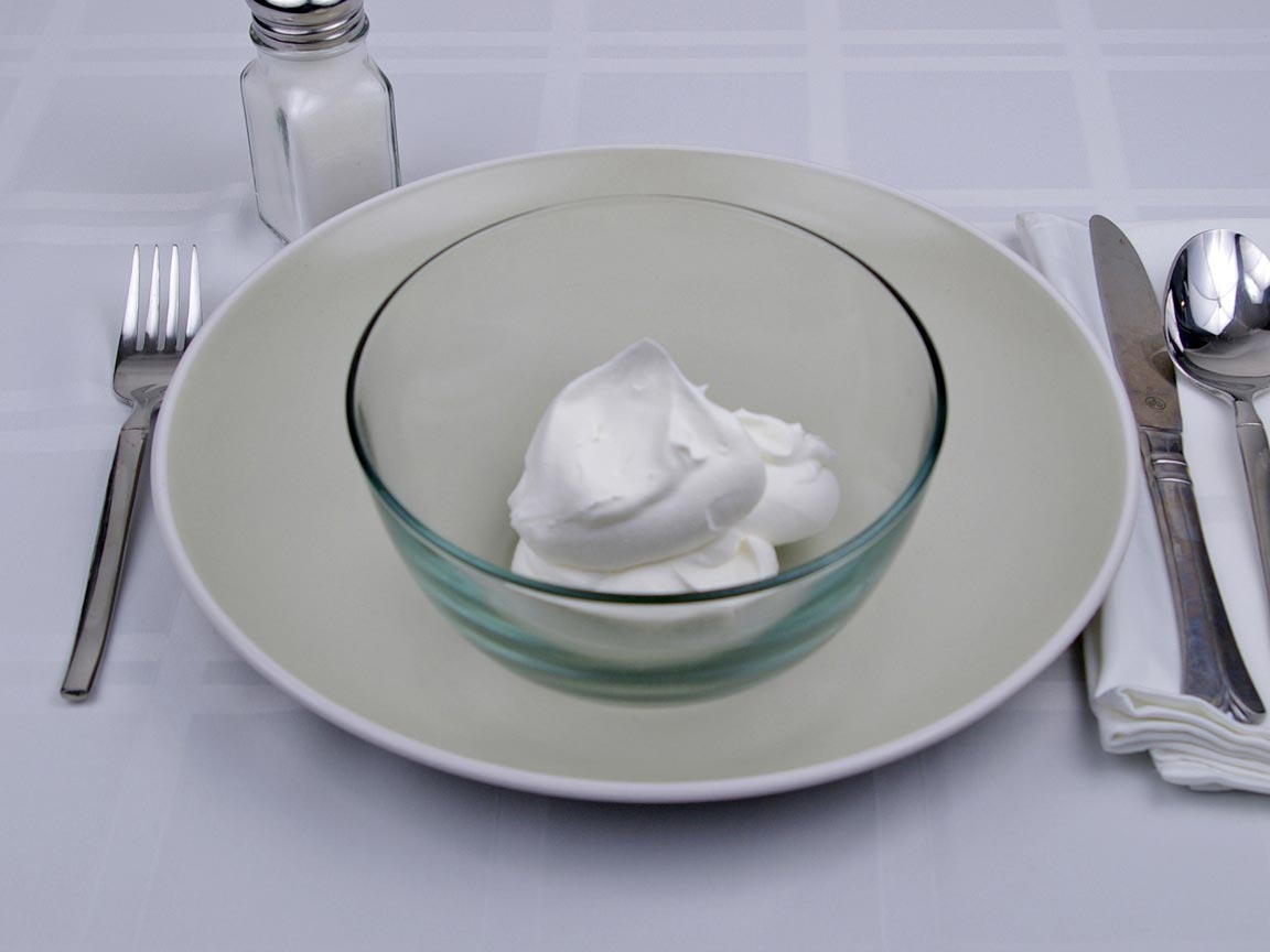 Calories in 0.75 cup of Whipped Topping - Cool Whip - Free