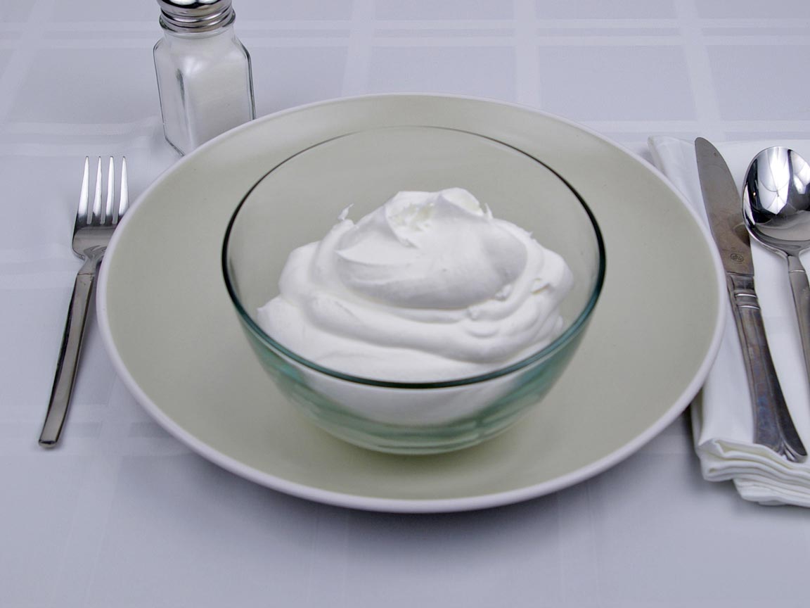 Calories in 2.25 cup(s) of Whipped Topping - Cool Whip - Lite