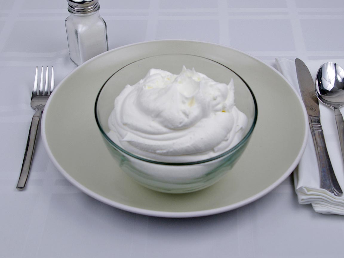 Calories in 3.25 cup(s) of Whipped Topping - Cool Whip - Lite