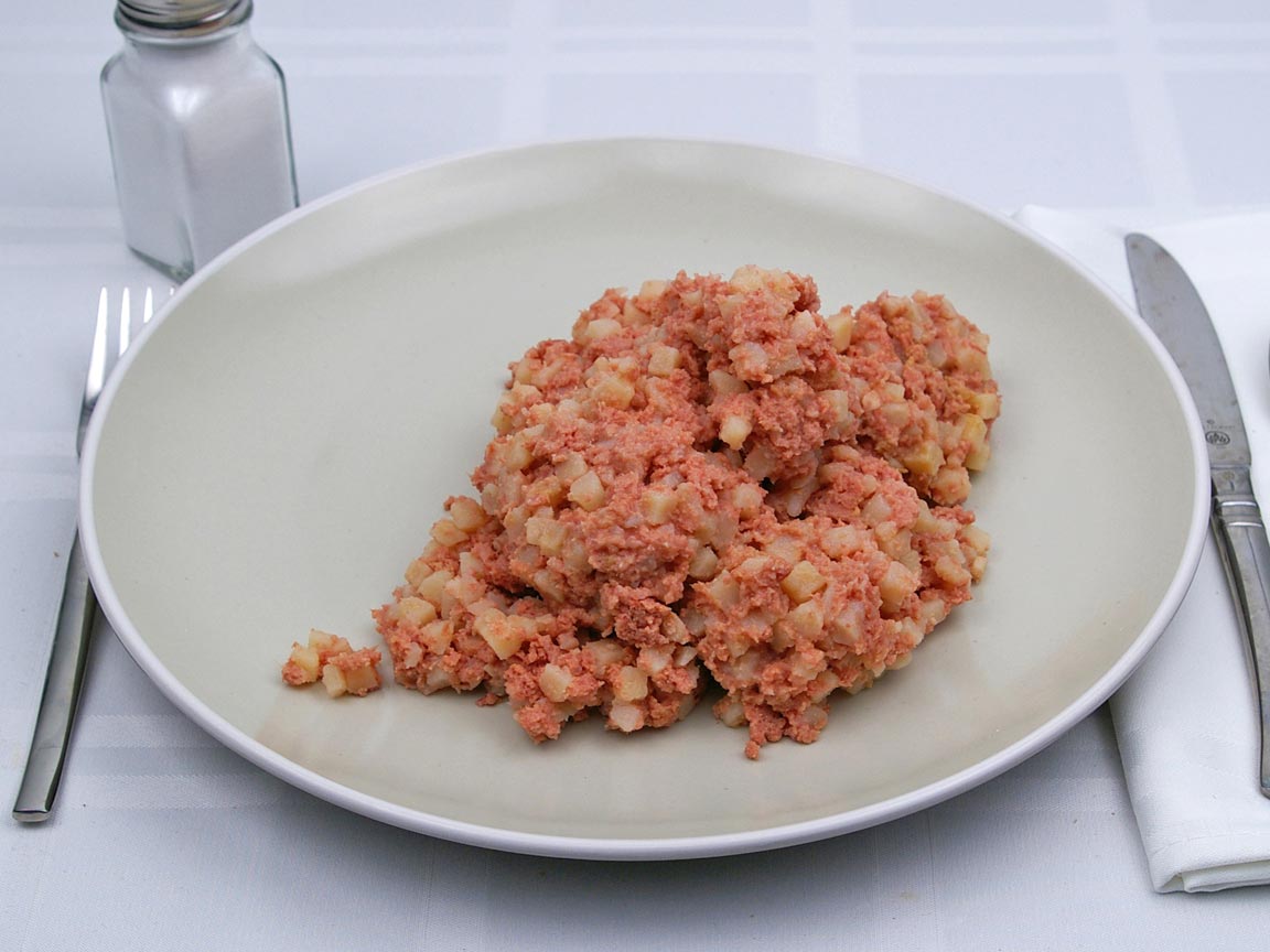 Calories in 2 cup(s) of Corned Beef Hash - Canned 