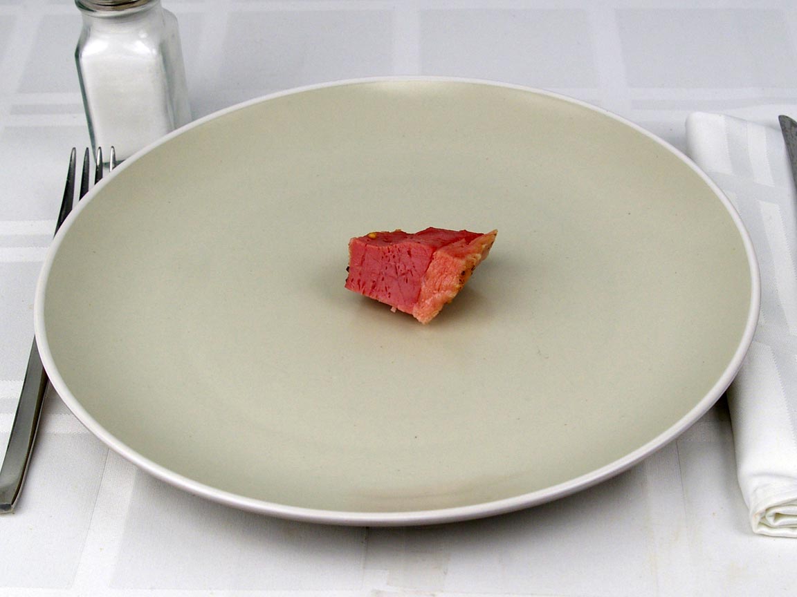 Calories in 28 grams of Corned Beef - Deli Sliced