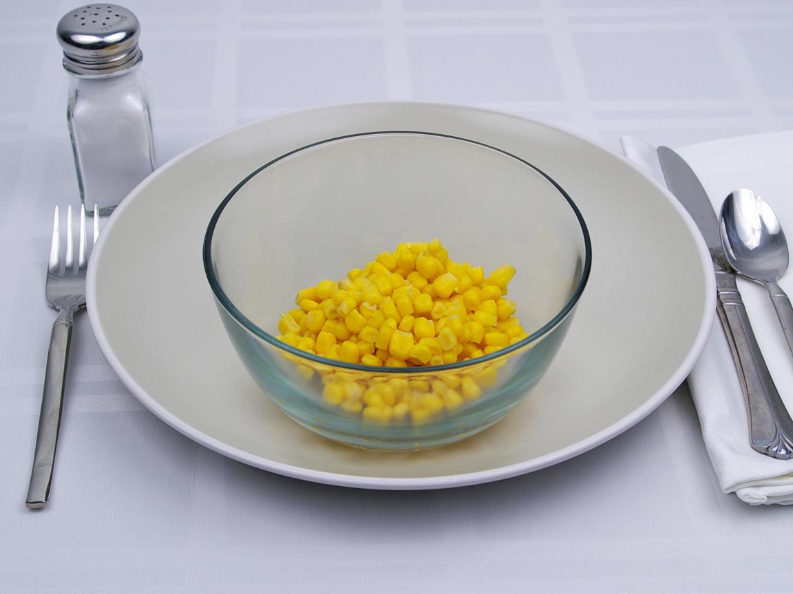 Calories in 0.75 cup(s) of Corn - Canned