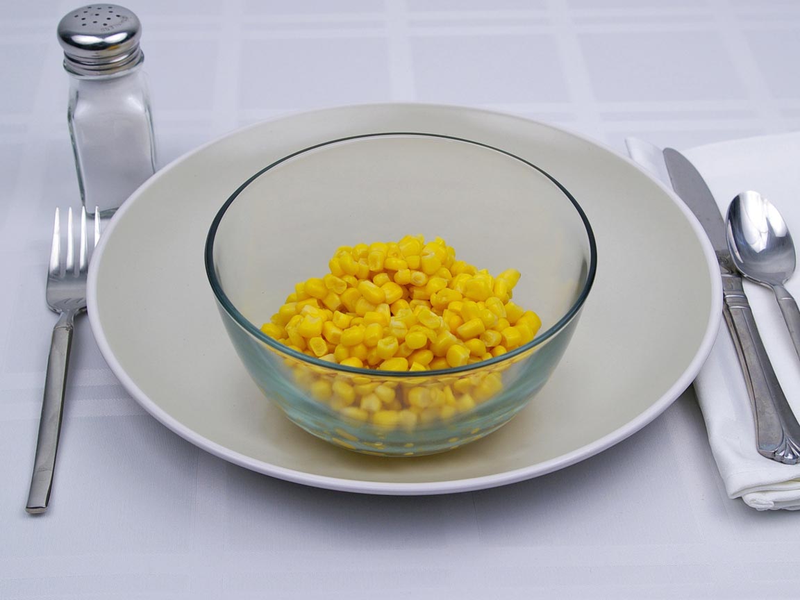 Calories in 1.25 cup(s) of Corn - Canned