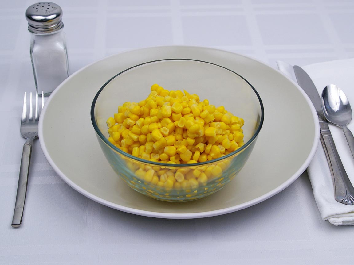 Calories in 2.25 cup(s) of Corn - Canned