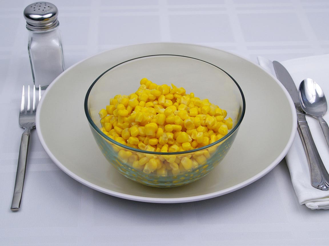 Calories in 2.5 cup(s) of Corn - Canned