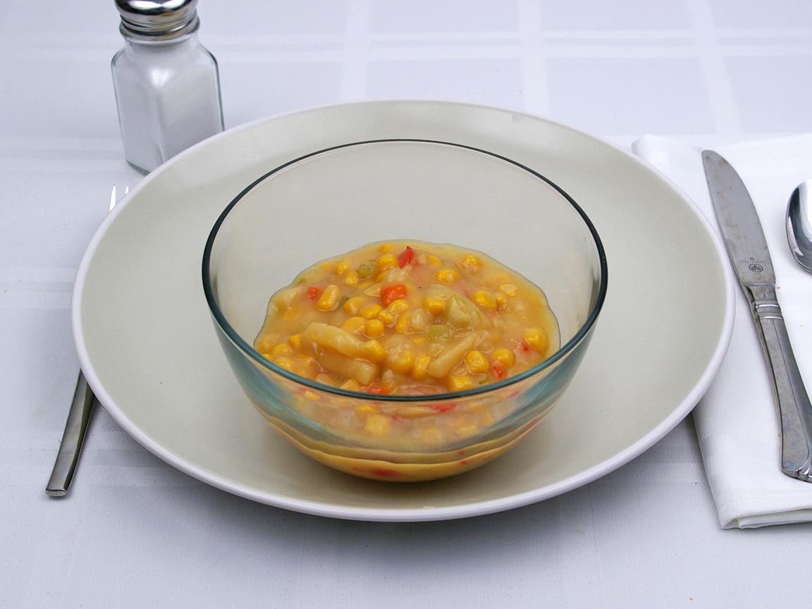 Calories in 1.25 cup(s) of Corn Chowder Soup