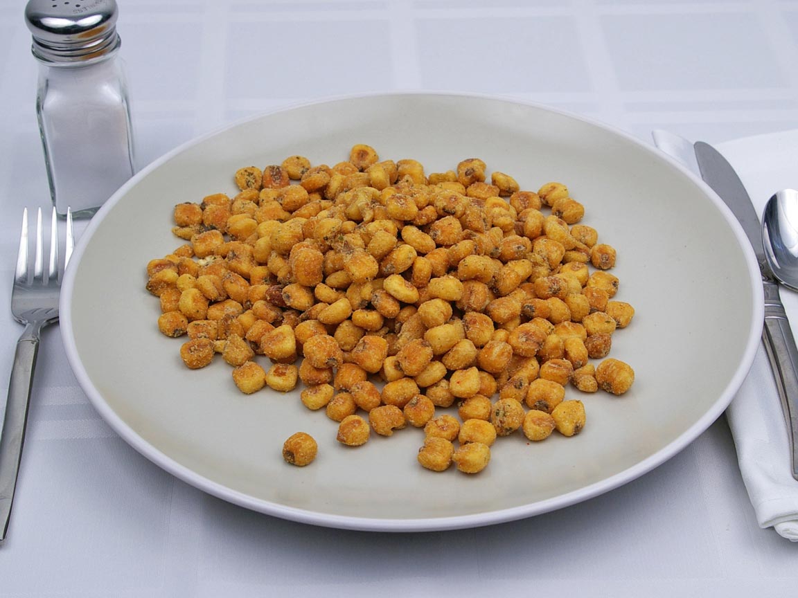 Calories in 155 grams of Corn Nuts