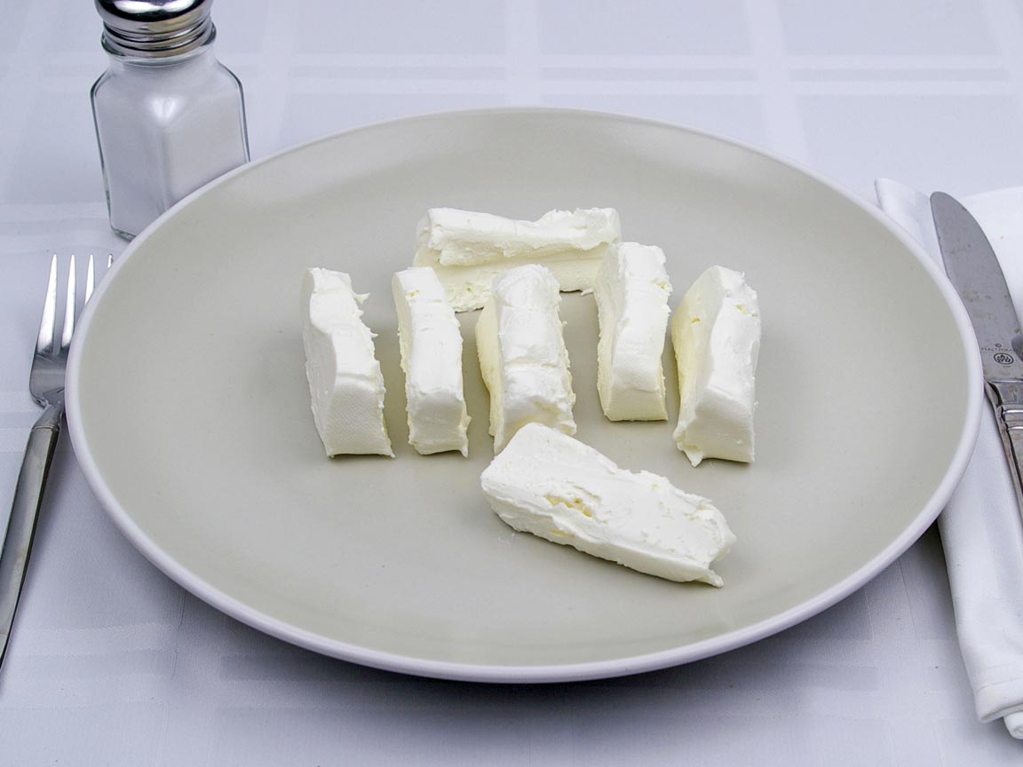 Calories in 198 grams of Neufchatel Cream Cheese - Less Fat