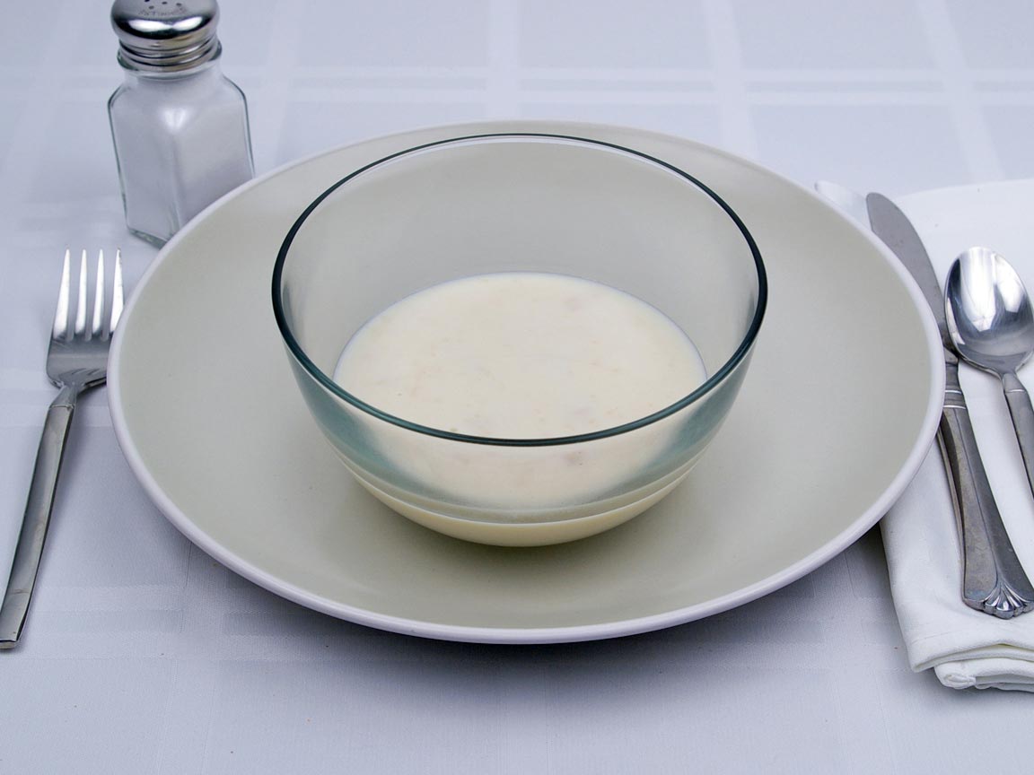 Calories in 0.75 cup(s) of Cream of Potato Soup - 2% Milk