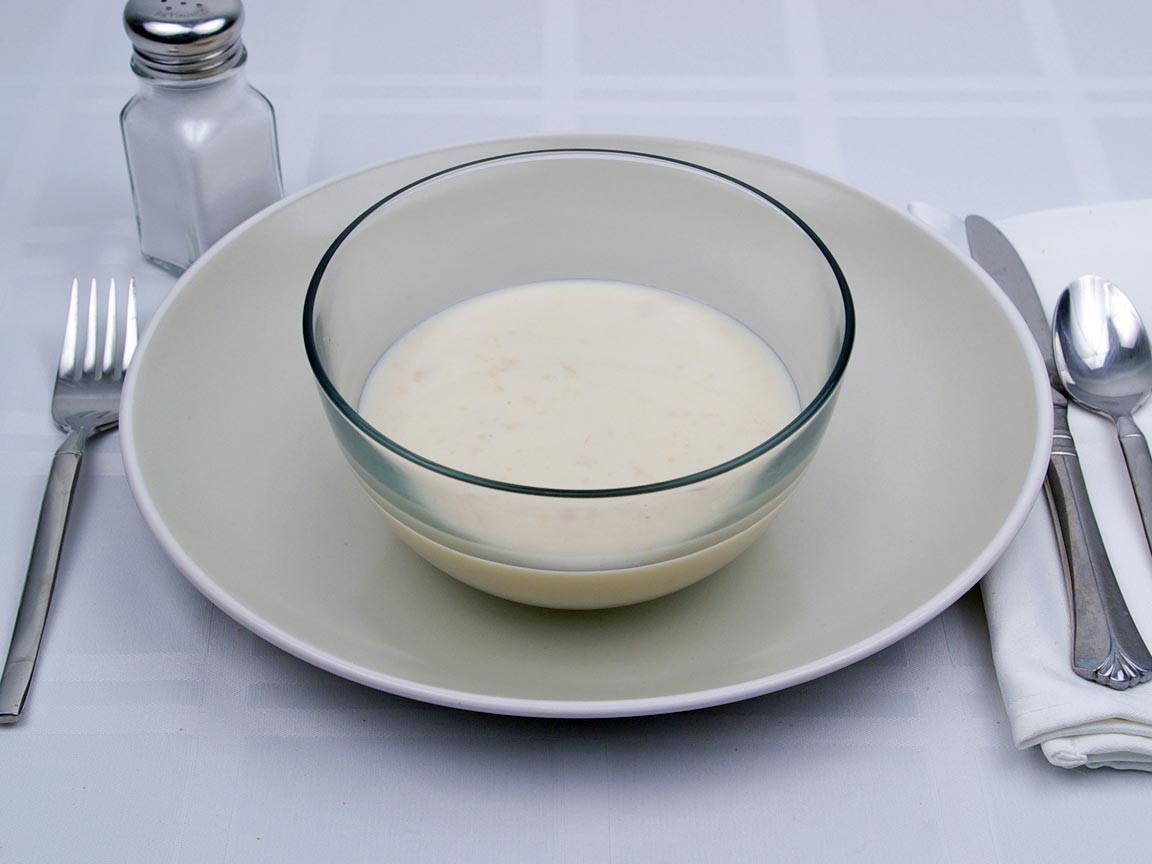 Calories in 1 cup(s) of Cream of Potato Soup - 2% Milk