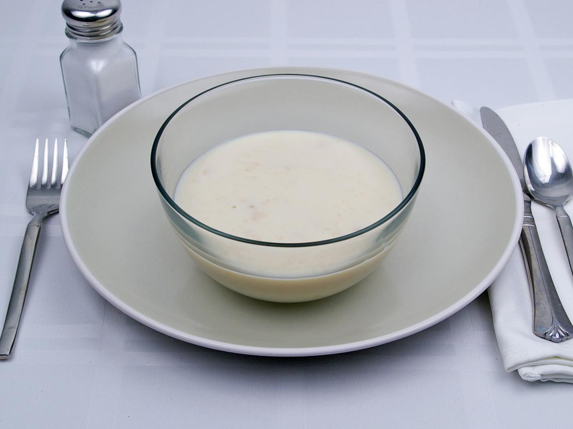 Calories in 1.25 cup(s) of Cream of Potato Soup - 2% Milk