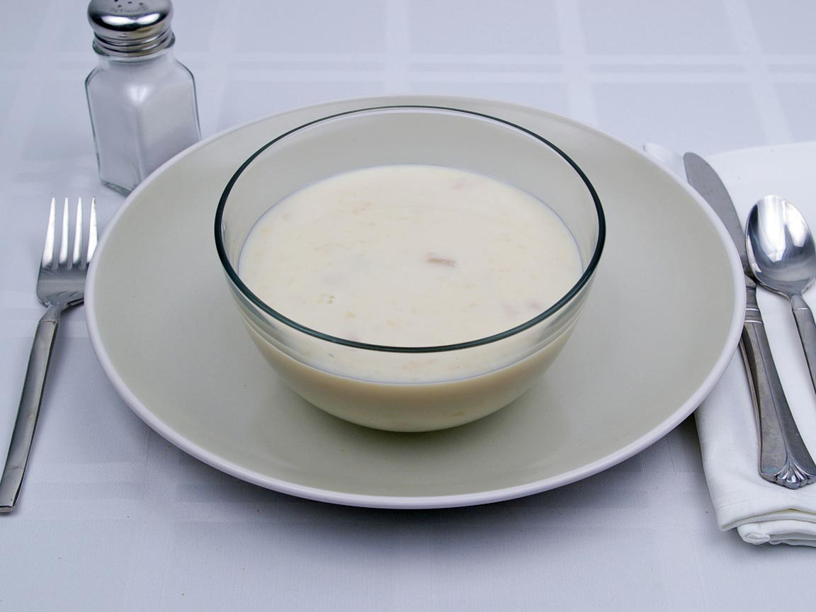 Calories in 1.75 cup(s) of Cream of Potato Soup - 2% Milk