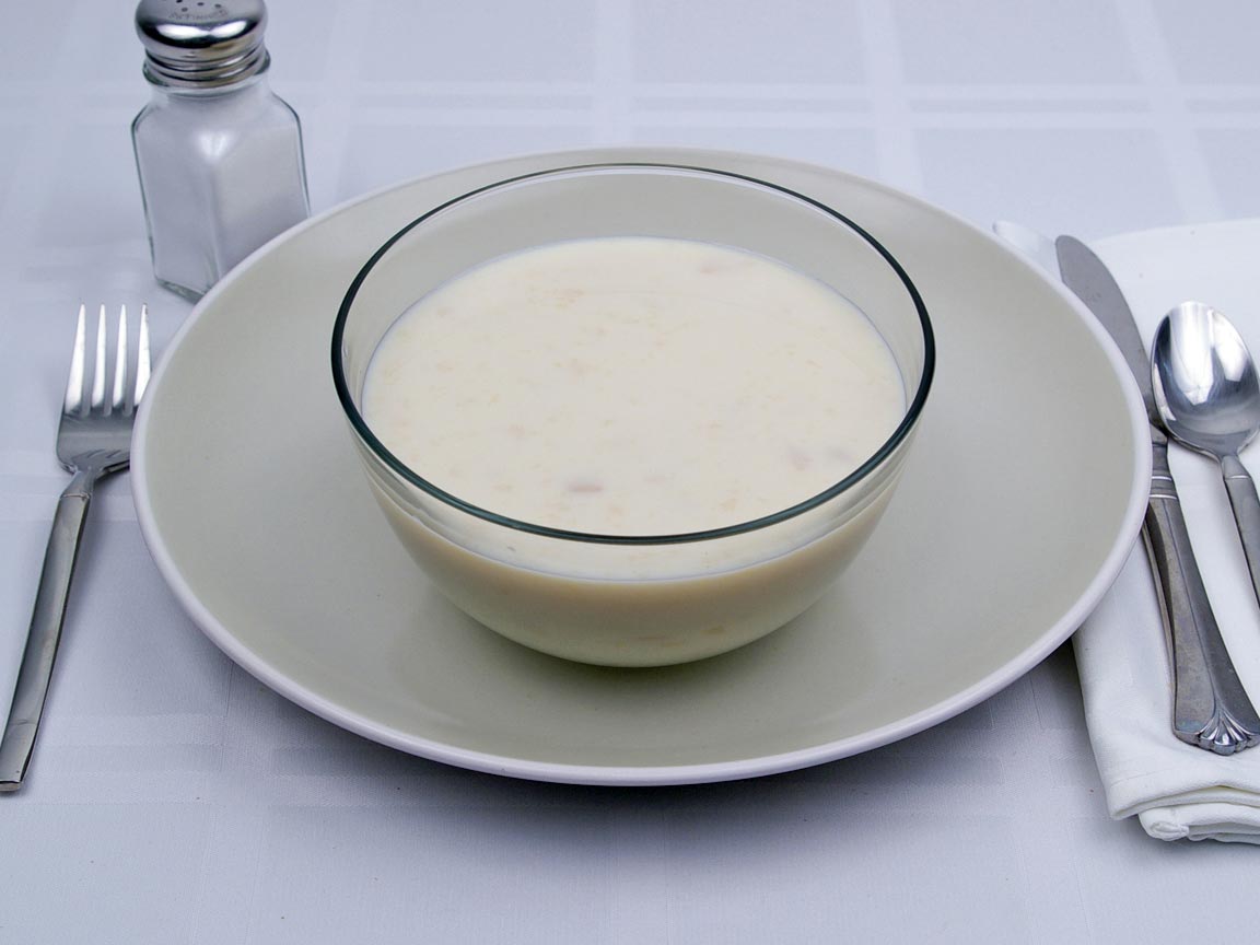 Calories in 2 cup(s) of Cream of Potato Soup - 2% Milk