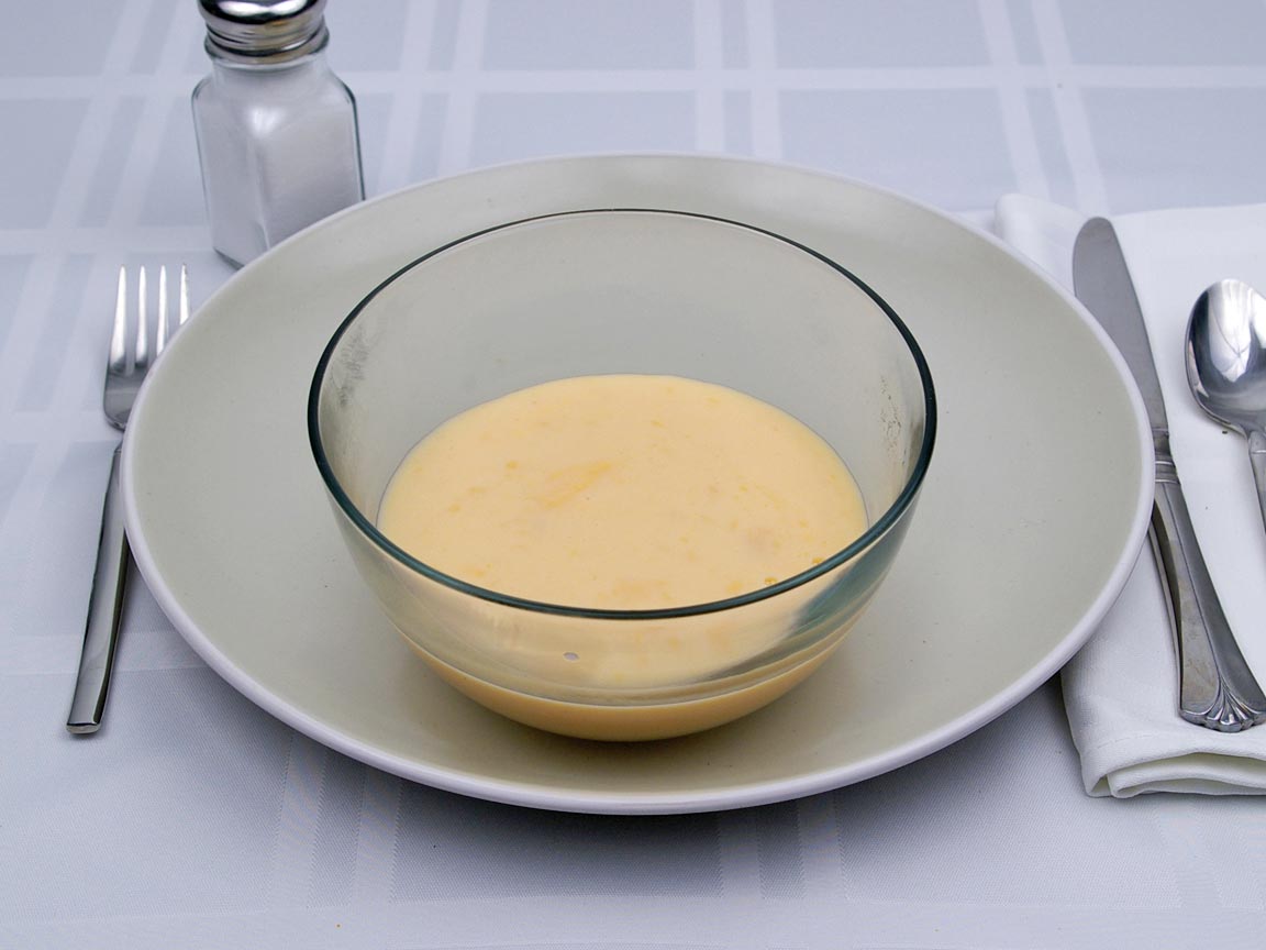 Calories in 1.25 cup(s) of Cream of Shrimp Soup - 2% Milk