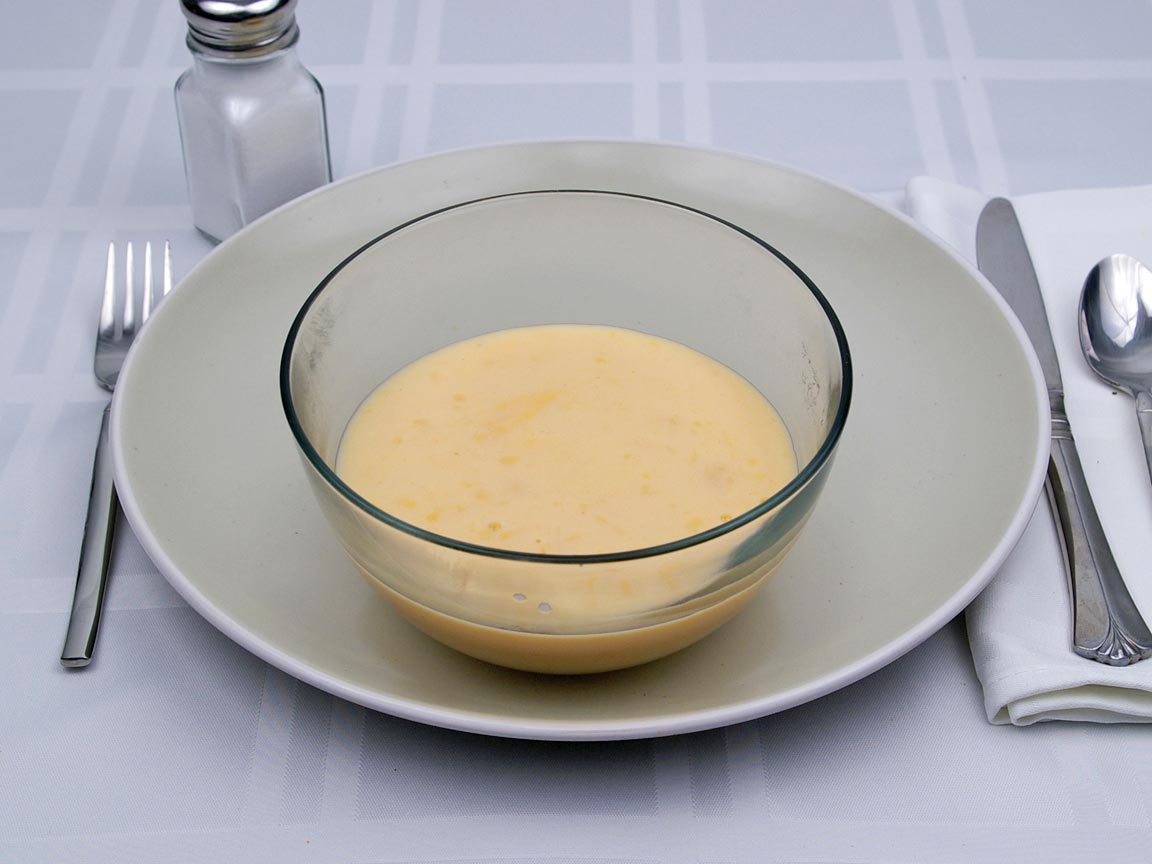 Calories in 1.5 cup(s) of Cream of Shrimp Soup - 2% Milk