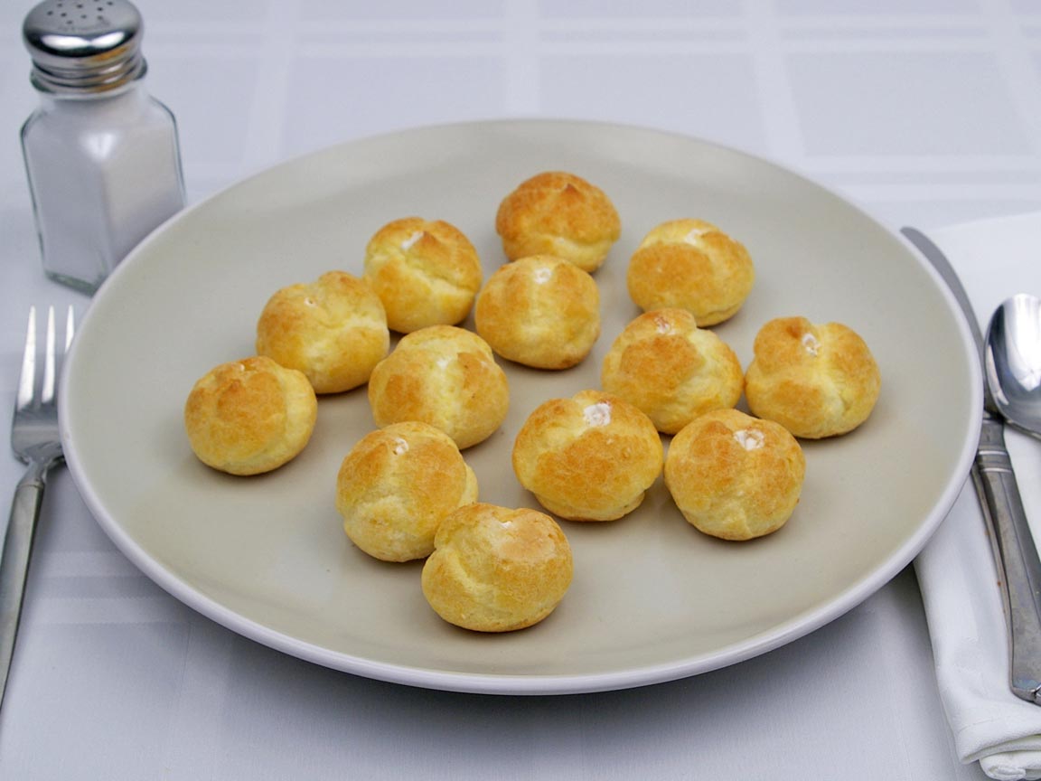 Calories in 13 mini puff(s) of Mini Cream Puffs