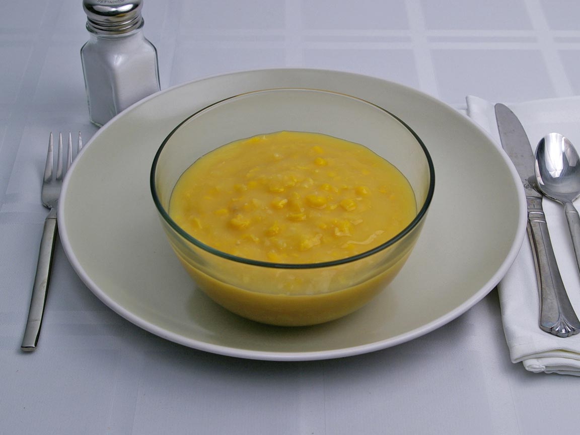 Calories in 2 cup(s) of Creamed Corn - Canned