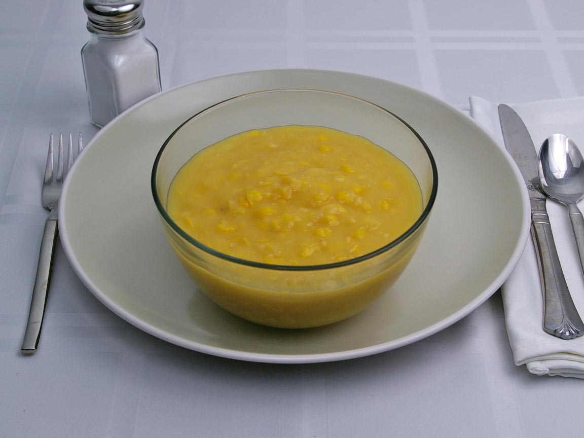 Calories in 2.25 cup(s) of Creamed Corn - Canned