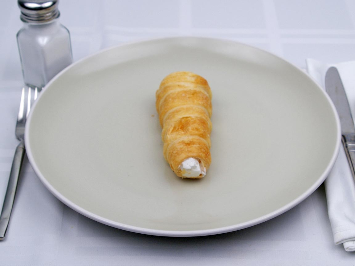 Calories in 1 pastry(s) of Cream Horns Pastry