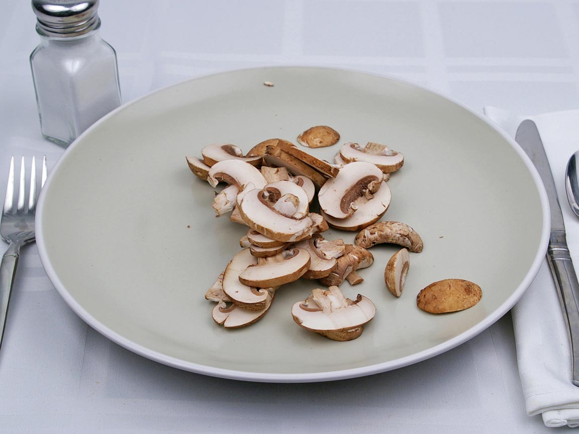 Calories in 70 grams of Cremini Mushrooms