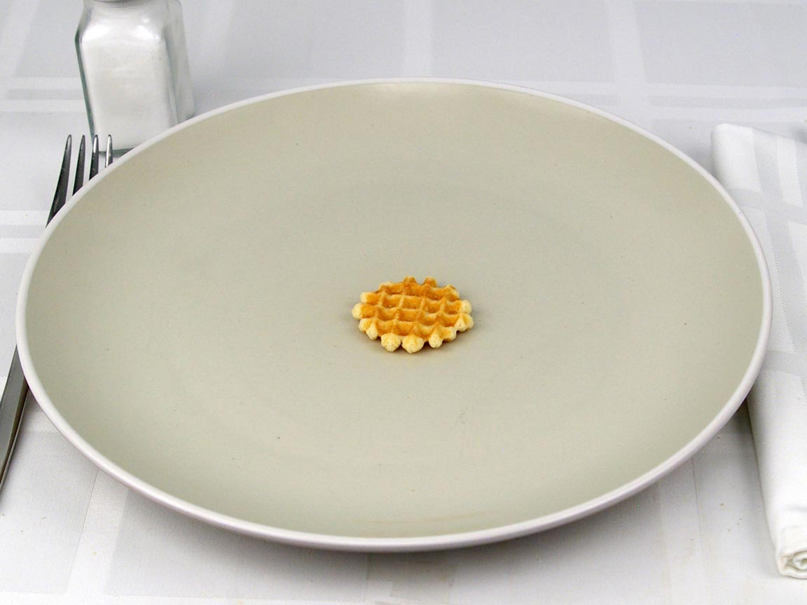 Calories in 1 piece(s) of Mini Belgian Waffles