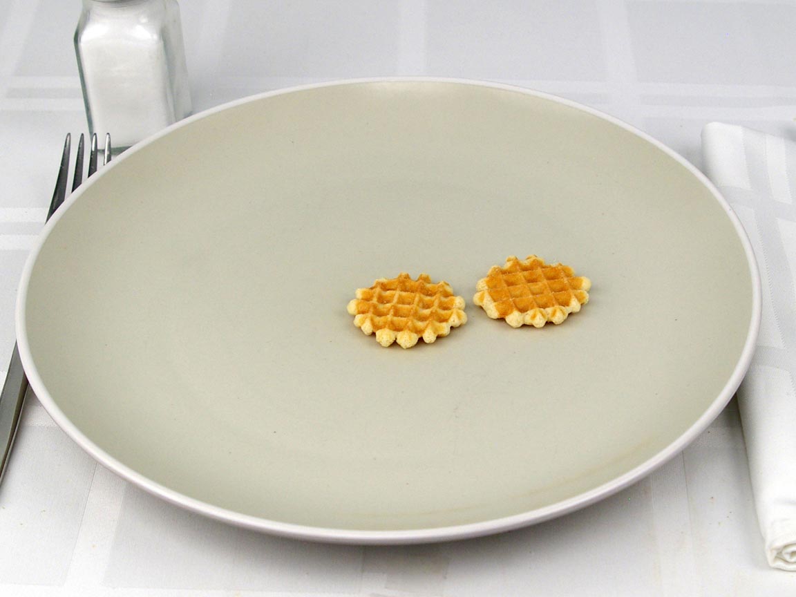 Calories in 2 piece(s) of Mini Belgian Waffles